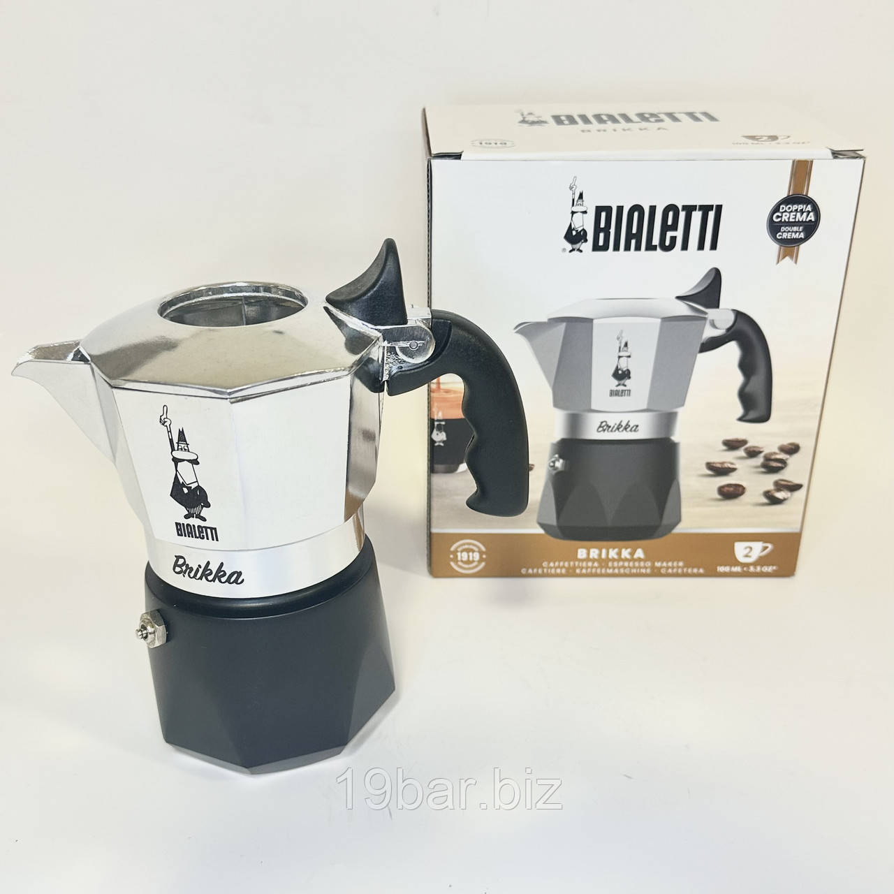 Кавоварка гейзерна Bialetti Brikka (2ч) 990007327, фото 1