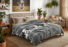 Плед із мікрофібри Велсофт Далматинець 160х210 см