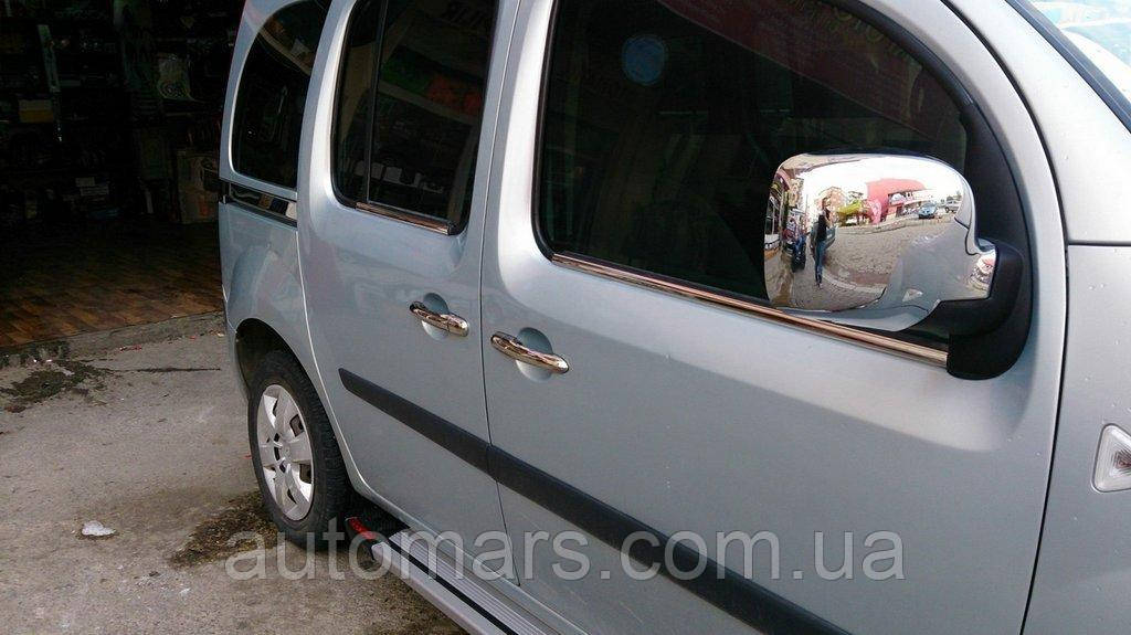 Окантовка вікон (нерж) Передні та задні двері для Mercedes Citan 2013-2021 рр, фото 1