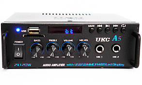 Підсилювач UKC A5 — Bluetooth, USB,SD,FM, MP3! Караоке 2х канальний 2x120W