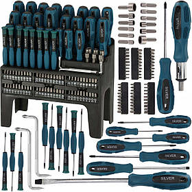 Набір викруток та біт 100 одиниць Silver S115910 викрутки з бітами