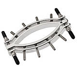 Затискач для статевих губ, аксесуар з повідцем Labia Clamps медична сталь сріблястий, фото 2