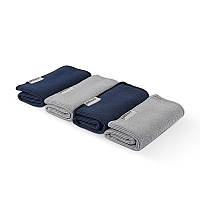 Набір з 4х рушників бариста MHW-3BOMBER 28*28 см 2 сірих + 2 темно-синіх (CT5322)