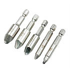 Набір екстракторів 5 шт. для вилучення уламків гвинтів, сталь HSS 4241 Без бренда, фото 3