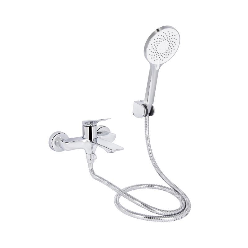 Змішувач для ванни Qtap Vlasta New (з душовим гарнітуром) QTVLA259CRM45642 Chrome, фото 1