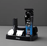 Машинка для стриження та набір для догляду DSP Encore Pro GoldFX 91721 Блакитний, фото 3