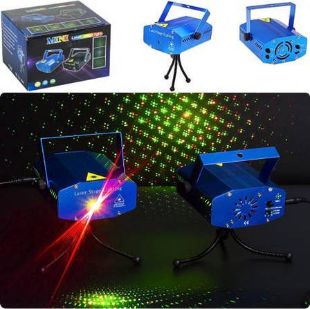 Лазерний проектор Mini Laser Stage Lighting 13-82 MZOPT, фото 1