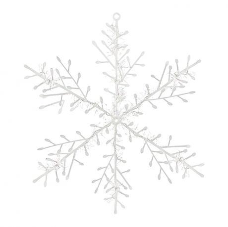 Прикраса "Сніжинка" біла 18см 12-152 MZOPT