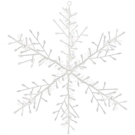 Прикраса "Сніжинка" біла 23см 997-23 MZOPT