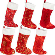 Чобіт для подарунків "Зірочка" блискучий 6216-12/13-56 MZR MZOPT