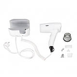 Фен із тримачем Qtap Pohodli 1200 Вт QTF1200ROP White (Pobut), фото 6