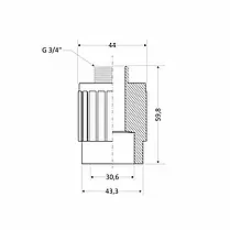 Муфта PPR Thermo Alliance 32х3/4" НР, фото 2