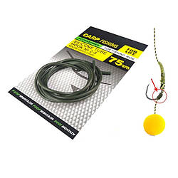 Трубка силіконова для гачків №2-8 75см Green como