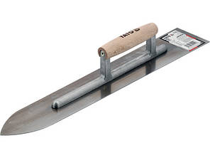 Терка - гладилка YATO нержавіюча гладка, загострена, 500 мм [20] YT-5212