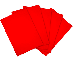 Фетр листовий А4, 180г/м², червоний, F-180-010