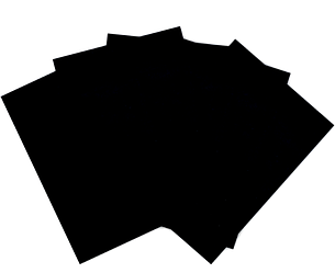 Фетр листовий А4, 180г/м², чорний, F-180-035