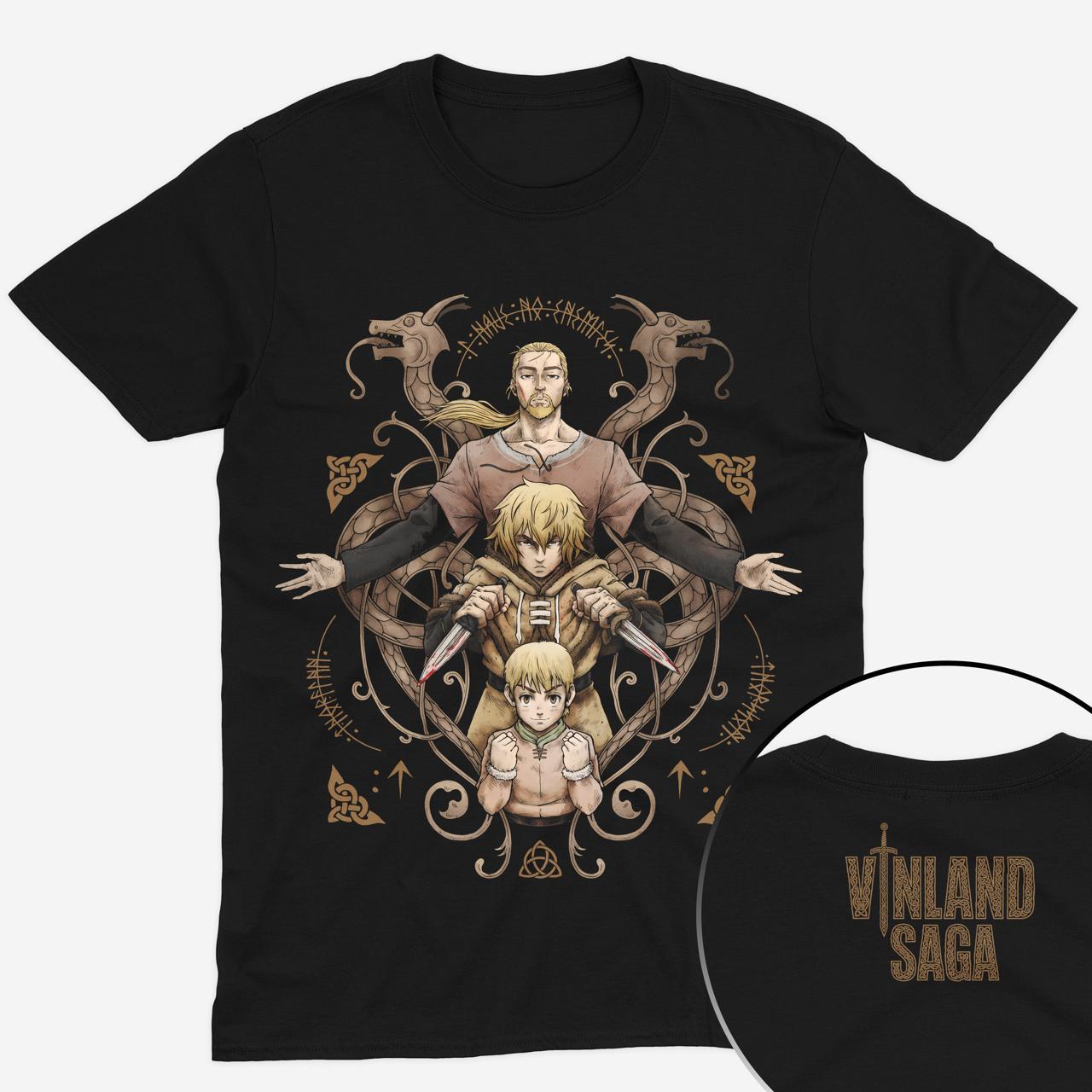 Футболка чорна Morze Vinland Saga M, фото 1