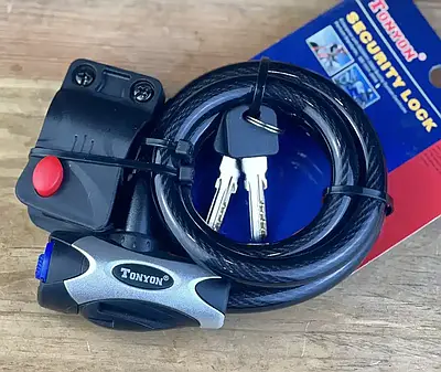 Замок на велосипед велозамок Tonyon TY555 довжина 1 метр