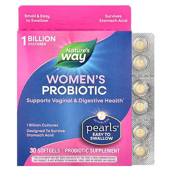Пробіотики для жінок 1 млрд Nature's Way Pearls Women's 30 капсул