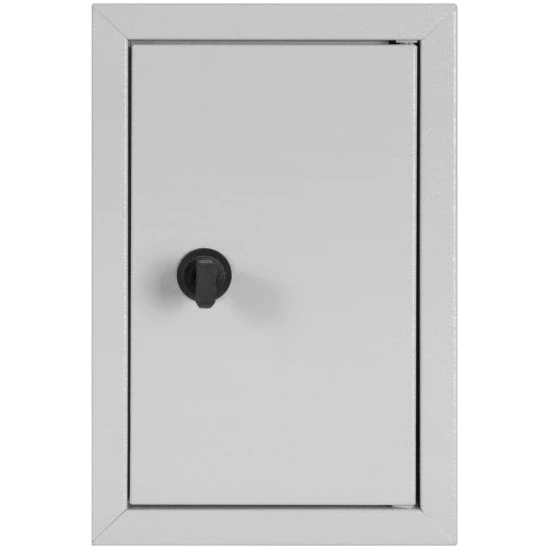 Корпус металевий IP31 з монтажною панеллю e.mbox.pro.p.40.30.15 для охоронної системи 400х300х150 мм з поворотним замком та