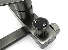 Змішувач для ванни MILLZ сірий MRS-AL-F10(Gray) , поворотний вилив, алюміній, комплект душу, фото 4