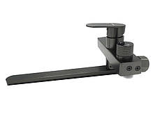 Змішувач для ванни MILLZ сірий MRS-AL-F10(Gray) , поворотний вилив, алюміній, комплект душу, фото 5