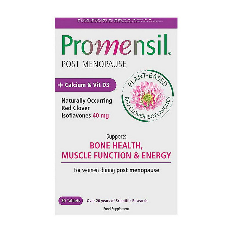 Добавки під час менопаузи PharmaCare. Promensil Post Menopause 40 mg (30 tab), фото 1