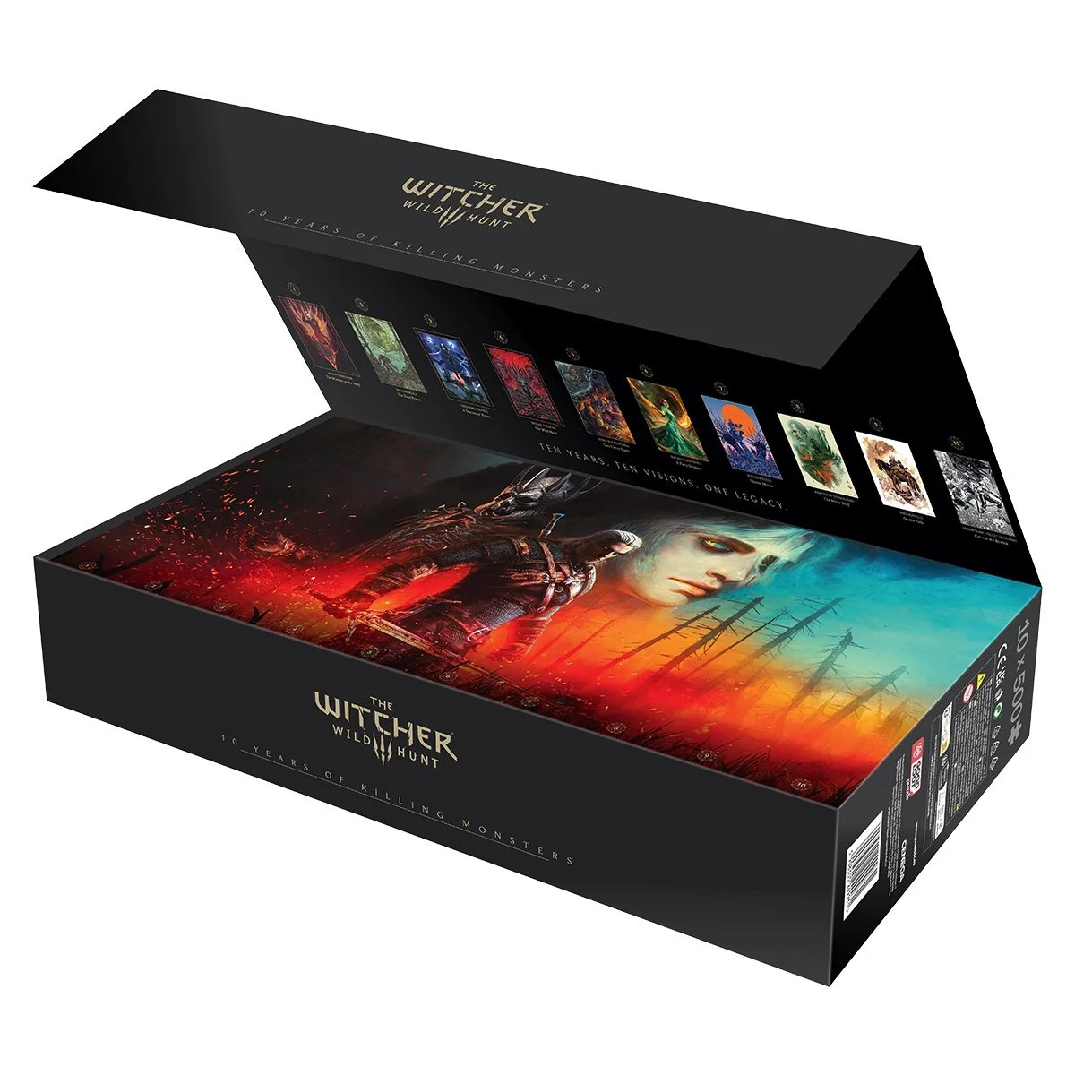 Колекція пазлів The Witcher 3: Wild Hunt (10th Anniversary Edition) 10x500 ел., фото 1