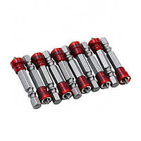 Набір магнітних біт з обмежувачем PH2, 10 шт, 6-гранні насадки для шуруповерта DAYM