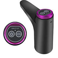 Автоматична індукційна помпа для води 1200мАч з LED-підсвіткою, вибір об’єму, настільна підставка, чорний колір DAYM