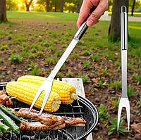 Великий набір приладдя для приготування грилю та барбекю 18 одиниць з неіржавкої сталі