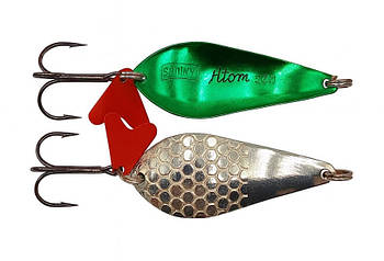 Блешня Spinnex Atom 20g silver/green