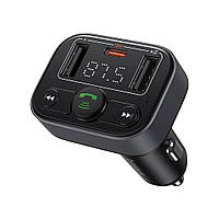 АЗП з FM-модулятором Baseus S-09 Lite Series Car FM Transmitter Cluster Black