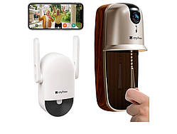 Смарт дверний дзвінок з камерою, Wi-Fi, нічною зйомкою та двостороннім зв’язком
