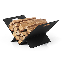 Дровник Vican Line 55x35x26 см металевий чорний (91002)