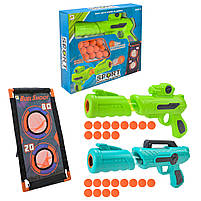 Іграшковий бластер 901D/902D на поролонових кульках з мішенями, набір 12 кульок, фото 2