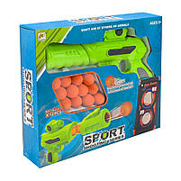 Іграшковий бластер 901D/902D на поролонових кульках з мішенями, набір 12 кульок, фото 3