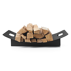 Дровник Vican Flow 45x30x9 см металевий чорний (91004)