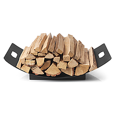 Дровник Vican Flow 65x38x15 см металевий чорний (91006)