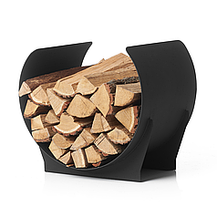 Дровник Vican Arc 45x30x39 см металевий чорний (91007)