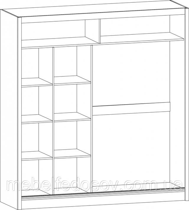 шкаф-купе аляска (Мебель-Сервис)