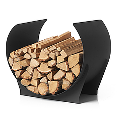 Дровник Vican Arc 55x35x45 см металевий чорний (91008)