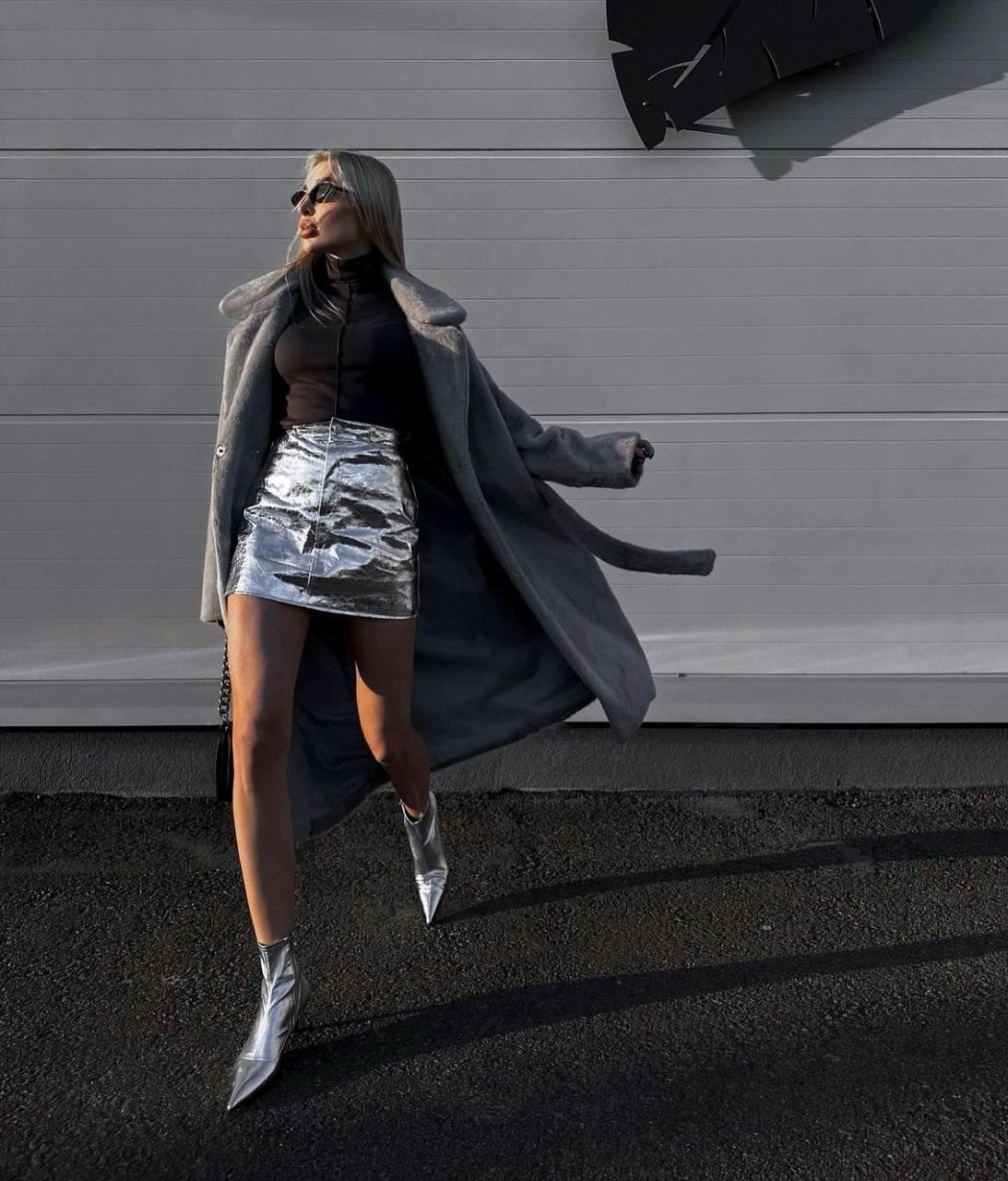 Спідниця для милих дам "Екошкіра". Розміри: 42-44, 44-46, фото 1