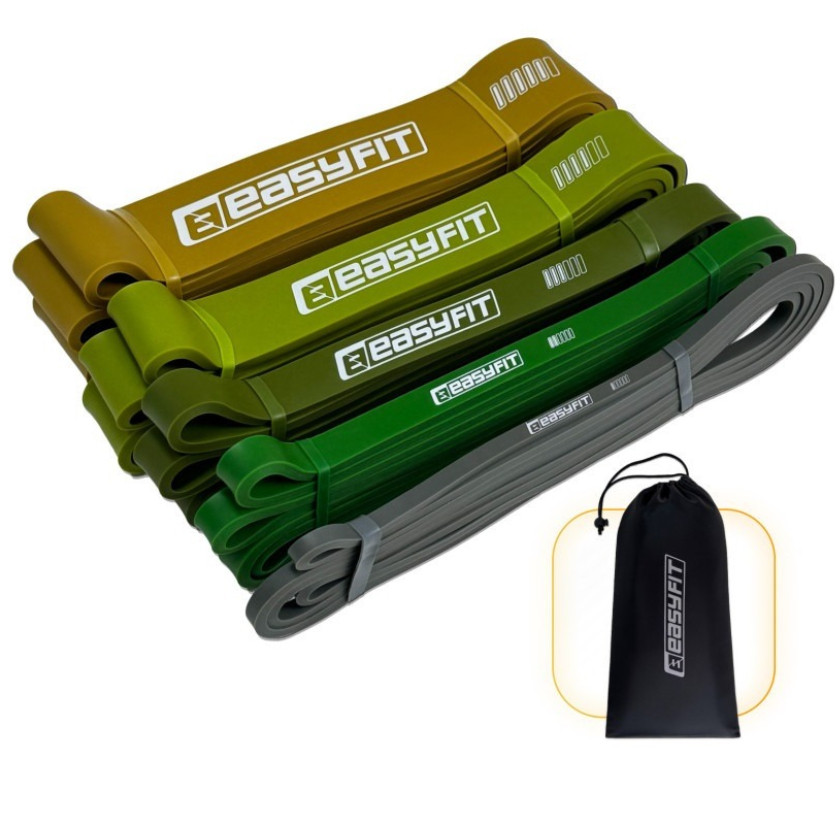 Еспандер-петля EasyFit Ranger EF-2654-MG, латекс, набір 5 шт., опір 1–65 кг – для фітнесу, кросфіту і підтягувань, фото 1