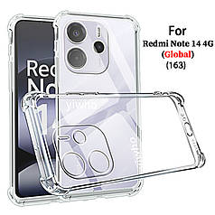 Чохол для Xiaomi Redmi Note 14 4G силіконовий прозорий