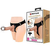 Страпон - Pretty Love Harness Briefs Jerry 7.6"