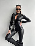 Комбінезон для милих дам "Екошкіра". Розміри: 42-44, 44-46, фото 2