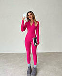 Комбінезон на флісі для милих дам "Рубчик". Розміри: 42-44, 44-46, 46-48, фото 7