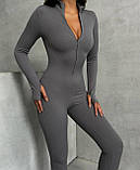 Комбінезон на флісі для милих дам "Рубчик". Розміри: 42-44, 44-46, 46-48, фото 4