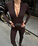 Комбінезон на флісі для милих дам "Рубчик". Розміри: 42-44, 44-46, 46-48, фото 7